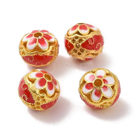 Hollow Alloy Beads ENAM-L039-20MG-02-1