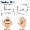 Soft Silicone Flexible Model Body Displays with Acrylic Stands ODIS-WH0026-06A-2