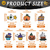 Beadthoven 21Pcs 7 Style Halloween Alloy Enamel Pendant ENAM-BT0001-16-2