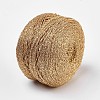 Shiny Round Metallic String Thread Cotton Cords OCOR-WH0028-02-2