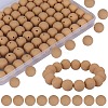 80Pcs Round Silicone Focal Beads SIL-SZ0001-24-08-1