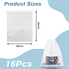 Non-woven Fabric Shoes Storage Bags with Visible Window ABAG-WH0045-13B-2