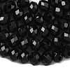Natural Black Onyx Bead Strands G-D344-A19-02-5