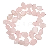 Natural Rose Quartz Beads Strands GG-CBA3D9B-12-2