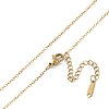201 Stainless Steel Cable Chain Necklaces NJEW-P309-19A-G-3