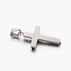 Fashion Men Bi-Color 201 Stainless Steel Cross Pendant STAS-F010-70-3