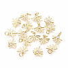Brass Micro Pave Cubic Zirconia Charms ZIRC-F095-02-3