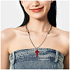 Waxed Polyester Cord Necklaces NJEW-TAC0022-05-8