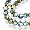 Electroplate Glass Bead Strands LS-EGLA-R094-4mm-16-3