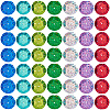 700Pcs 7 Colors UV Plating PVC Plastic Beads FIND-GF0009-55-7