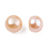 Half Drilled Natural Cultured Freshwater Pearl Beads PEAR-N020-06A-7