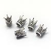 Rack Plating Brass Cubic Zirconia Beads ZIRC-S034-01P-1