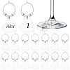 Blank Acrylic Wine Glass Charms AJEW-AB00149-1