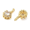 Brass Pave Clear Cubic Zirconia Charms CU-CBA9FFD-11G-09-2