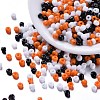 6500Pcs 300G 3 Colors Halloween Glass Seed Beads SEED-LS0001-05-1