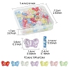105Pcs 7 Colors UV Plating Iridescent Transparent Acrylic Beads OACR-FS0001-88-4