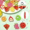 28Pcs 7 Styles Fruit Theme Spray Painted Opaque Resin Pendants RESI-FS0002-43-2