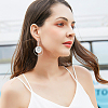 12Pcs Brass with Glass Pearl Charms KK-BBC0024-93-5