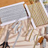 2Pcs 2 Colors Flat Sparkle Polyester Elastic Band OCOR-MA0001-18-4