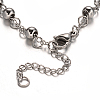 Rosary Bead Bracelets with Cross X-BJEW-E282-03P-3