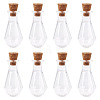 10Pcs Clear Glass Wishing Bottles AJEW-TA0002-85E-3