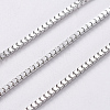 Tarnish Resistant 304 Stainless Steel Venetian Chains/Box Chains CHS-F005-09P-1