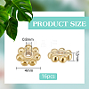 16Pcs 925 Sterling Silver Granulated Beads STER-BC0003-14G-2