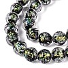 Handmade Foil Glass Lampwork Beads Strands FOIL-Q002-09C-3