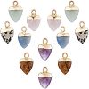  12Pcs 6 Styles Natural Gemstone Charms G-NB0003-74-1