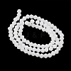 Imitation Jade Frosted Glass Bead Strands EGLA-A039-J4mm-MD06-2