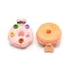 Resin Cabochons RESI-WH0025-20-1