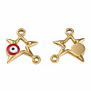 304 Stainless Steel Enamel Connector Charms STAS-N087-62-01G-1