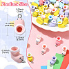 50Pcs Opaque Resin Pendants RESI-CJ0004-45-2