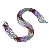 Gradient Color Natural Apatite & Carnelian & Dyed White Jade Beads Strands GG-CBA1668-A07-2mm-3