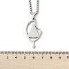 304 Stainless Steel Nossa Senhora Aparecida Virgin Pendant Box Chain Necklaces NJEW-H055-07P-5