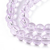 Baking Paint Transparent Glass Beads Strands DGLA-N006-6mm-05-3
