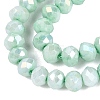 Anti-Tarnish Dyed Rondelle Glass Beads Strands EGLA-T021-3mm-17-08-3