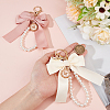 2Pcs 2 Colors Polyester Keychains KEYC-BBC0001-04A-3