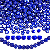 3 Strands Baking Paint Transparent Glass Round Bead Strands DGLA-PA0001-02A-1