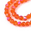 Electroplate Transparent Glass Beads Strands EGLA-A035-T4mm-L05-A-3