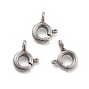 Non-Tarnish 316 Stainless Steel Spring Ring Clasps X-STAS-B072-08P-01-1