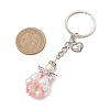 Acrylic Imitation Pearl Keychain KEYC-MZ00030-4