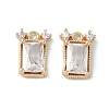 Brass Micro Pave Cubic Zirconia Pendant KK-H482-07G-1