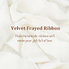 10 Yards Velvet Frayed Ribbon SRIB-WH0011-226A-4