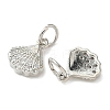Brass Micro Pave Cubic Zirconia Pendants KK-D386-13P-2