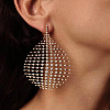 Alloy & Rhinestone Dangle Stud Earrings WG04C3D-01-1