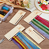 4Pcs Wood Thread Winding Boards AJEW-WH0534-51C-5