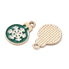 Alloy Enamel Pendants ENAM-D306-01G-2