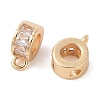 Brass Pave Clear Cubic Zirconia Beads LS-KK-N256-08G-B-2