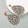 PU Leather Stud Earring PW-WGE9C8B-04-1